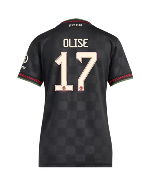 Billige Bayern Munich Michael Olise #17 Tredjedrakt Dame 2025-26 Kortermet Billige Bayern Munich Michael Olise #17 Tredjedrakt Dame 2025-26 Kortermet